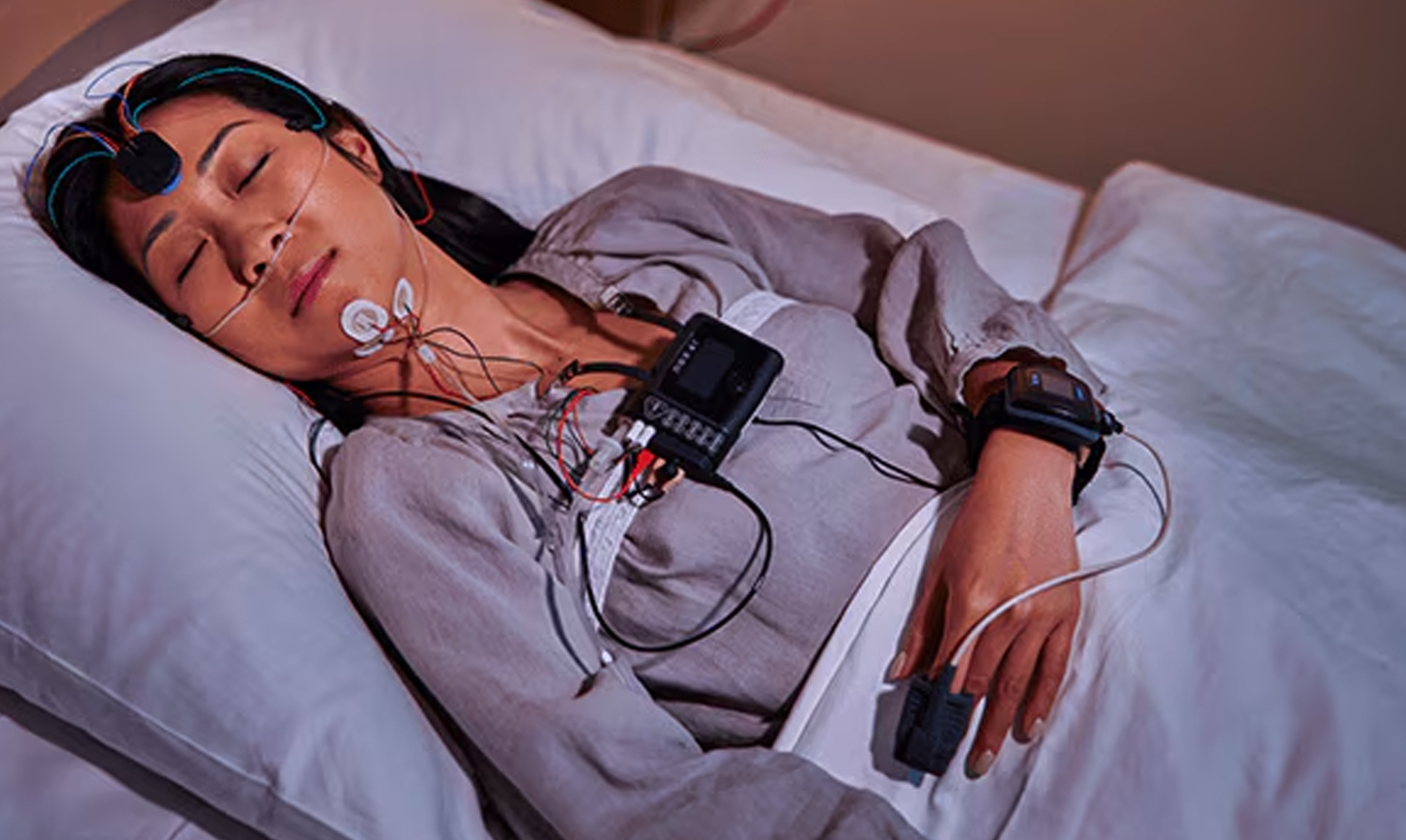 Sleep study monitoring